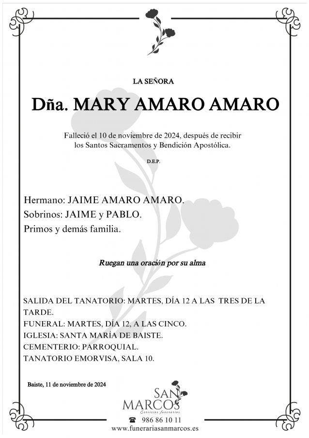 Mary Amaro Amaro